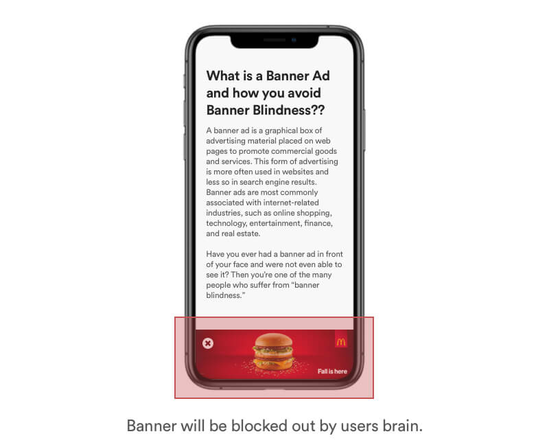 Banner Blindness example