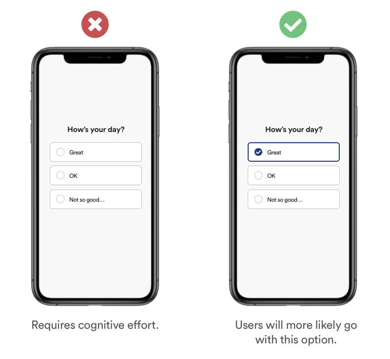 Default Effect example