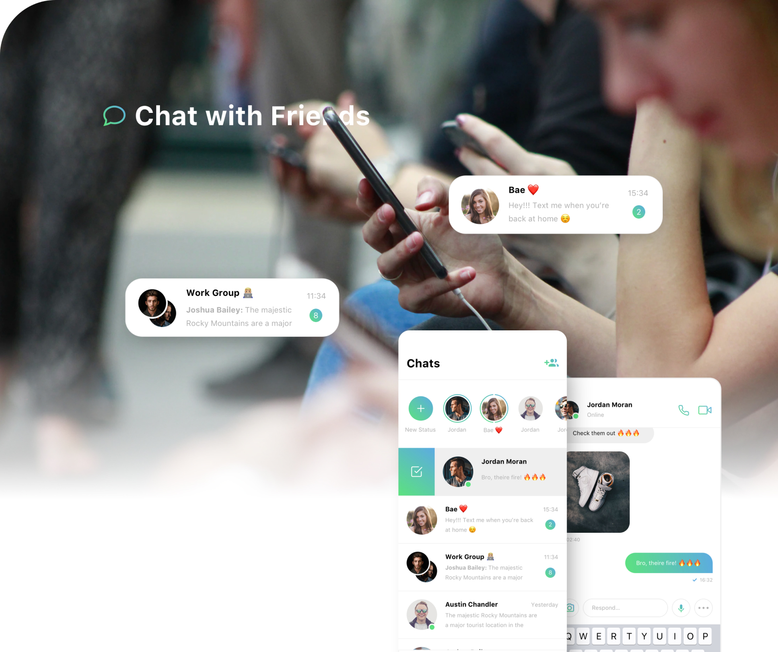 WhatsApp redesigned chat with friends experience