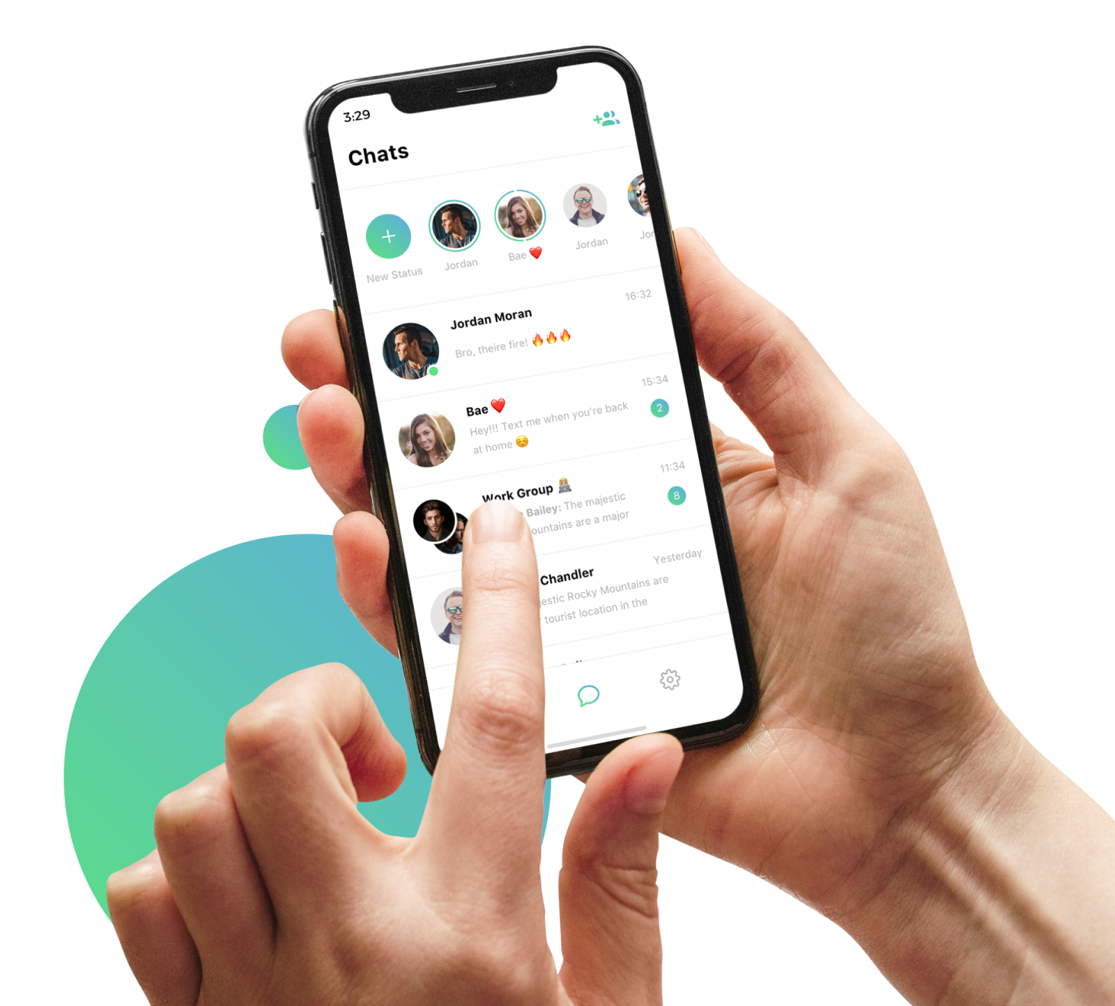 WhatsApp redesigned main screen